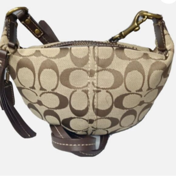 Coach Signature Canvas Crossbody Bag 10840 Brown Shoulder Bag - Picture 11 of 11